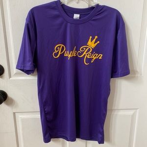 100% Polyester Purple T-Shirt “Purple Reign”